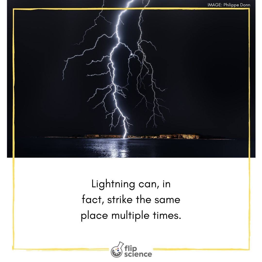 Yes, lightning does strike twice – and more often than you think