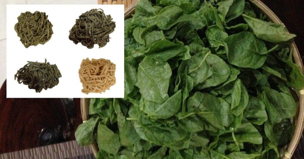 alugbati, noodles