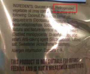 trans fat, trans fats, food label, nutrition facts, hydrogenated