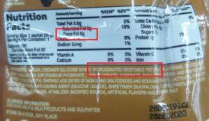 trans fat, trans fats, food label, nutrition facts, hydrogenated
