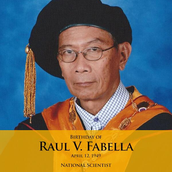 national scientist, raul fabella, raul v. fabella